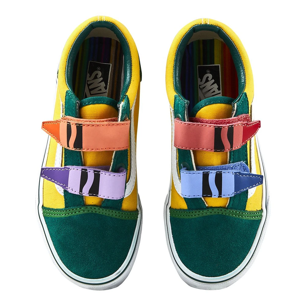 Vans x Crayola Kids' Old Skool V Skate Shoes, Sneakers, Boys'