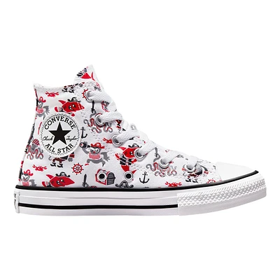 Converse Kids' Pre-School Chuck Taylor All Star Pirates Cove Shoes, Boys, High Top