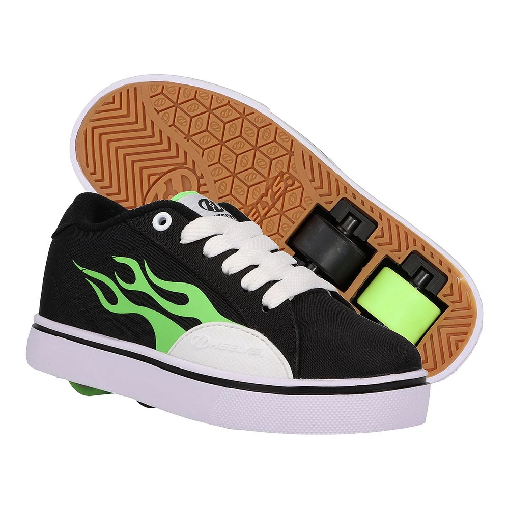 Heelys Kids' Pre-School/Grade School Fire CB X2 Skate Shoes with Wheels, Boys'/Girls'