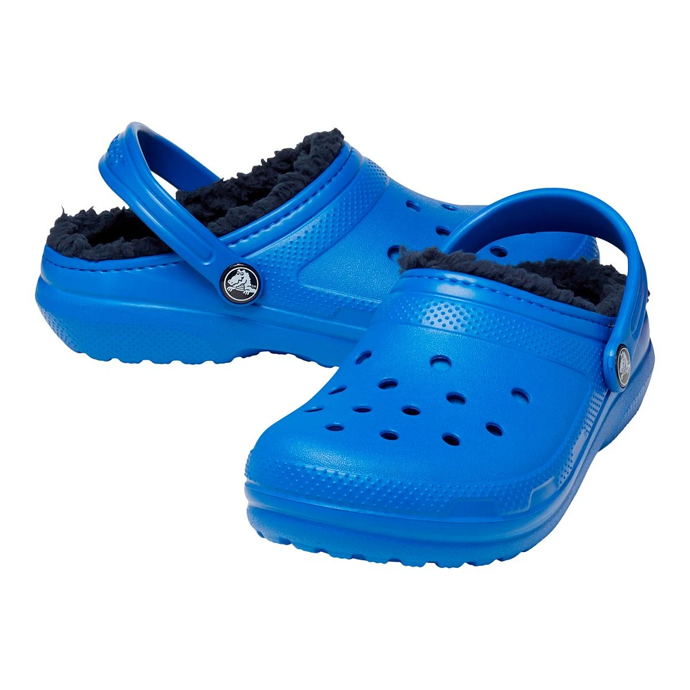 Crocs Kids' Pre-School/Grade School Classic Lined Clog Slide Sandals, Boys'/Girls', Beach