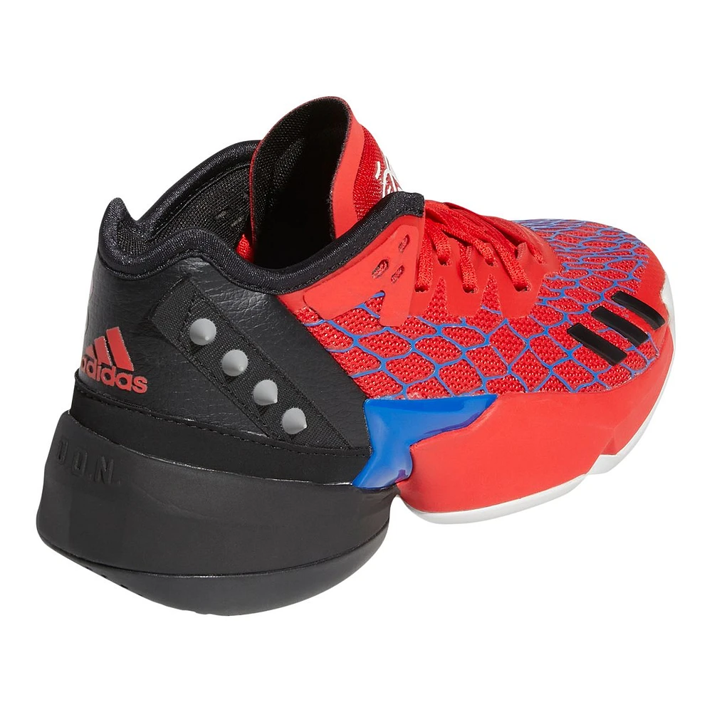 adidas Kids' Grade School D.O.N Issue 4 Spiderman 2099 Basketball Shoes