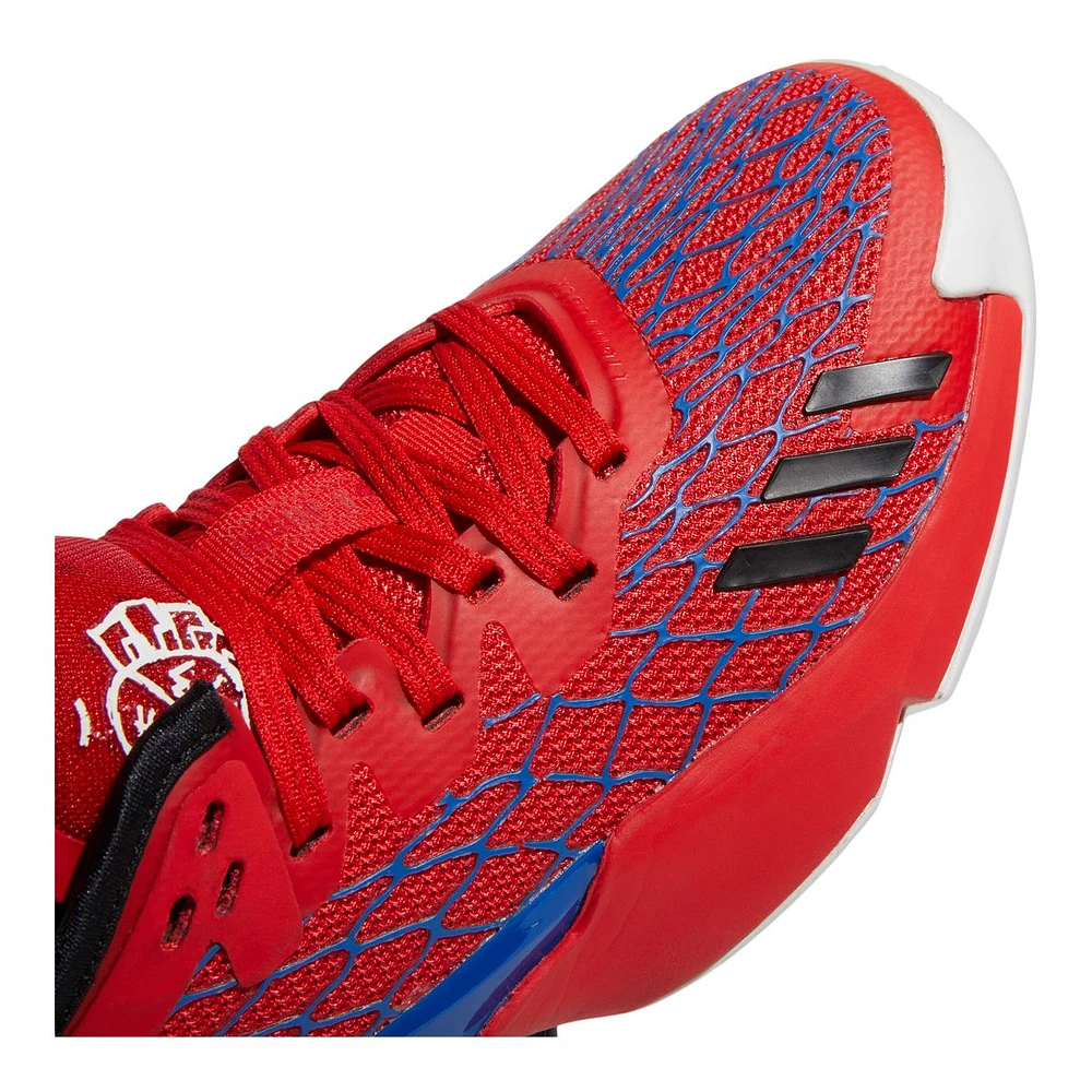 adidas Kids' Grade School D.O.N Issue 4 Spiderman 2099 Basketball Shoes