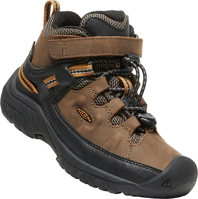 Keen Canada Outdoor Boys' Preschool Targhee Waterproof Mid Hiking Boots Brown