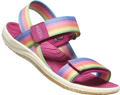 Keen Canada Outdoor Youth Girls' Elle Backstrap-C Sandals - Rainbow/Festival Fuchsia