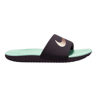 Nike Kids' Pre-School/Grade School Kawa S Slides/Sandals, Girls', Leather