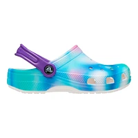 Crocs Kids' Pre-School/Grade School Classic Solarized Clog Slide Sandals, Girls', Beach