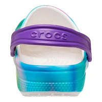 Crocs Kids' Pre-School/Grade School Classic Solarized Clog Slide Sandals, Girls', Beach