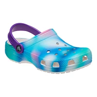 Crocs Kids' Pre-School/Grade School Classic Solarized Clog Slide Sandals, Girls', Beach