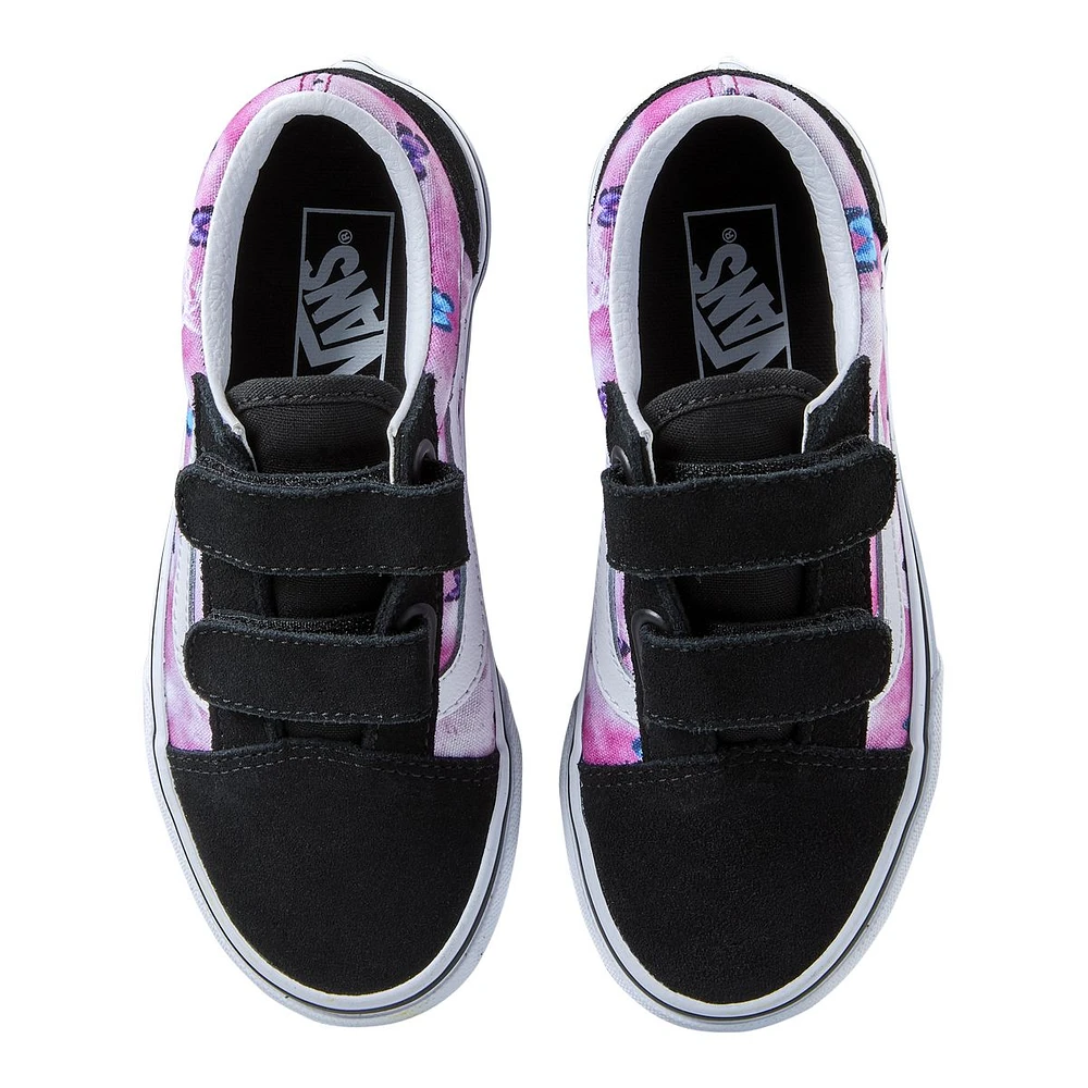 Vans Kids' Pre-School  Old Skool V Butterfly Dream Skate Shoes, Sneakers, Girls'