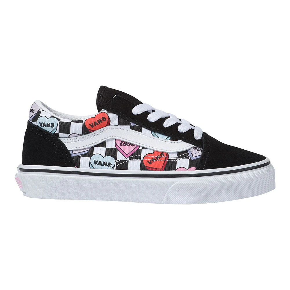 Vans Kids' Grade School Old Skool Candy Hearts Skate Shoes, Sneakers, Boys', Low Top