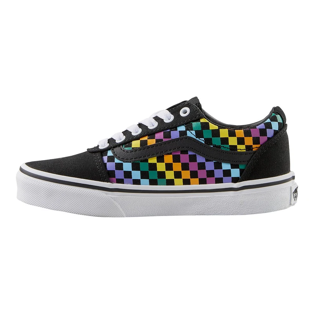 Vans Kids' Pre-School/Grade School Ward Rainbow Check Skate Shoes, Sneakers, Boys'