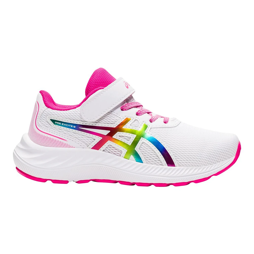 ASICS Kids' Pre-School Pre-Excite 9 Running Shoes, Girls', Low Top, Velcro