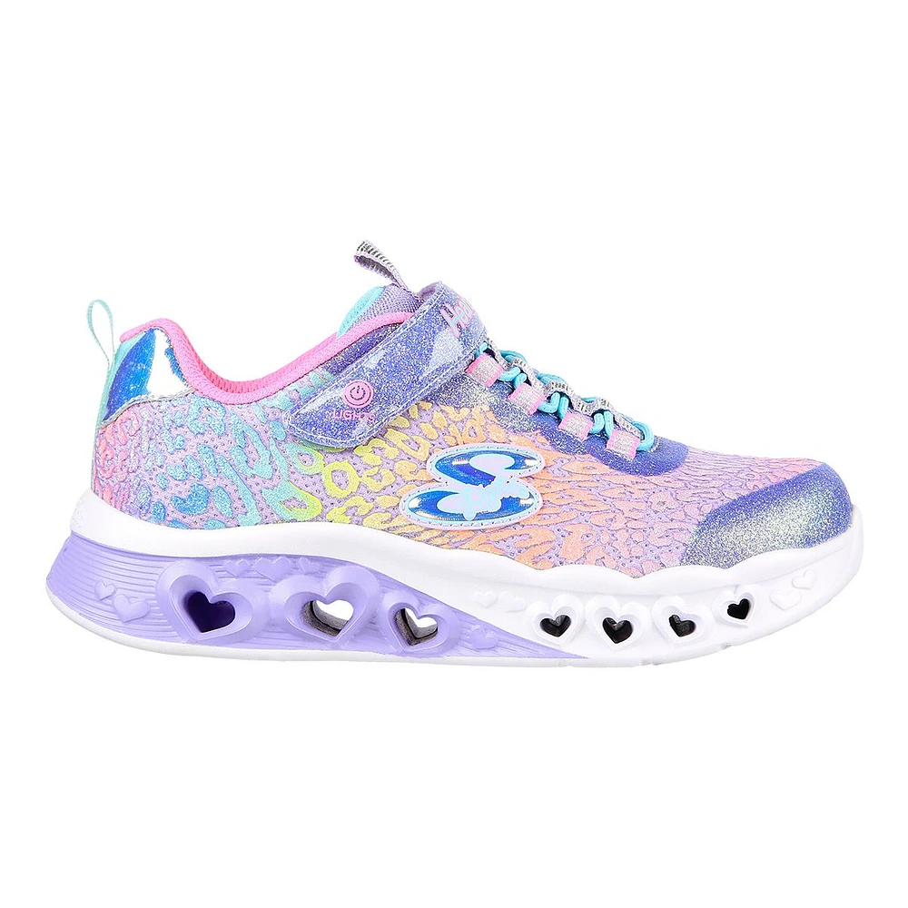 Skechers Kids' Pre-School Flutter Heart Lights Loves Wild Shoes, Girls, Velcro