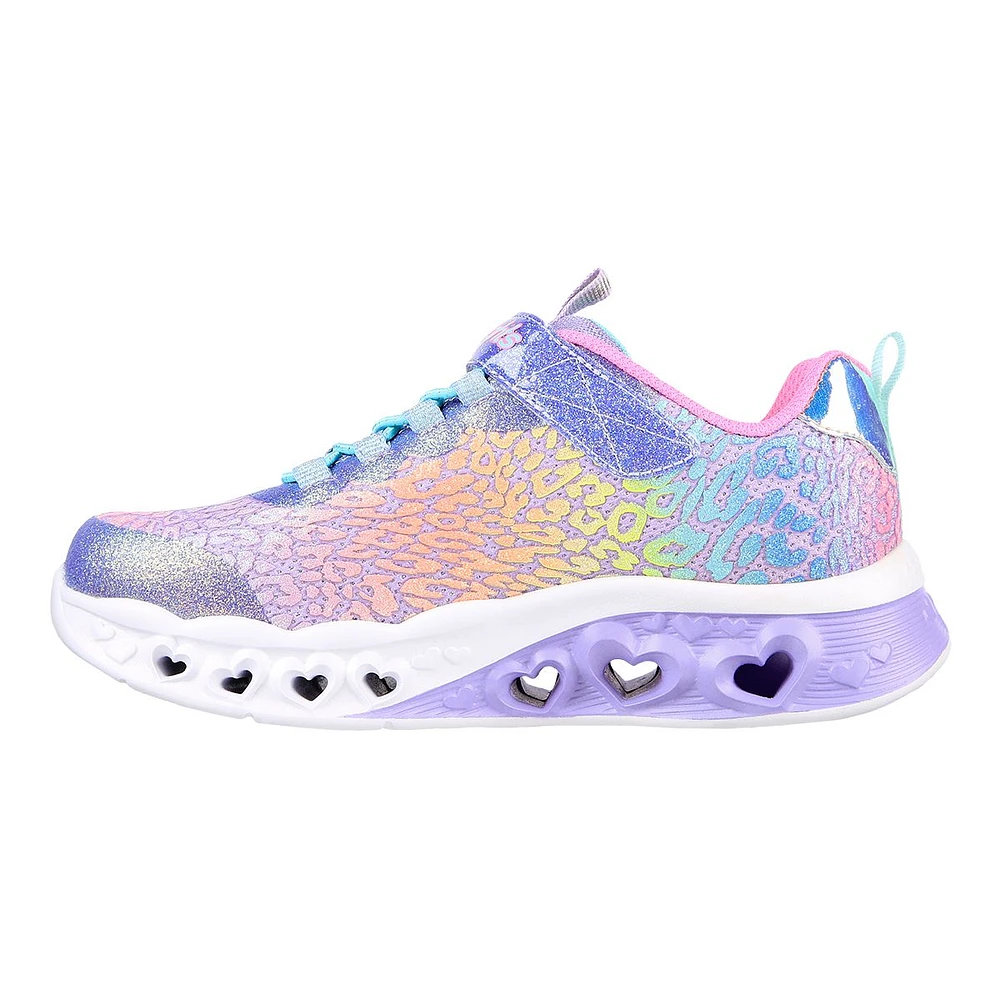 Skechers Kids' Pre-School Flutter Heart Lights Loves Wild Shoes, Girls, Velcro