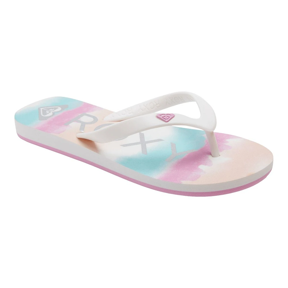 Roxy Kids' Pre-School/Grade School RG Tahiti VII Snowcone Flip Flop/Sandals, Girls'