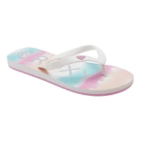 Roxy Kids' Pre-School/Grade School RG Tahiti VII Snowcone Flip Flop/Sandals, Girls'