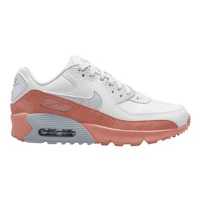 Nike Kids' Grade School Air Max 90 LTR SE Shoes, Girls, Sneakers, Lace, Cushioned