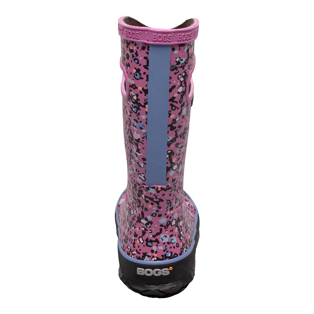 Bogs Kids' Pre-School/Grade School Little Textures Rubber Rain Boots, Girls', Waterproof