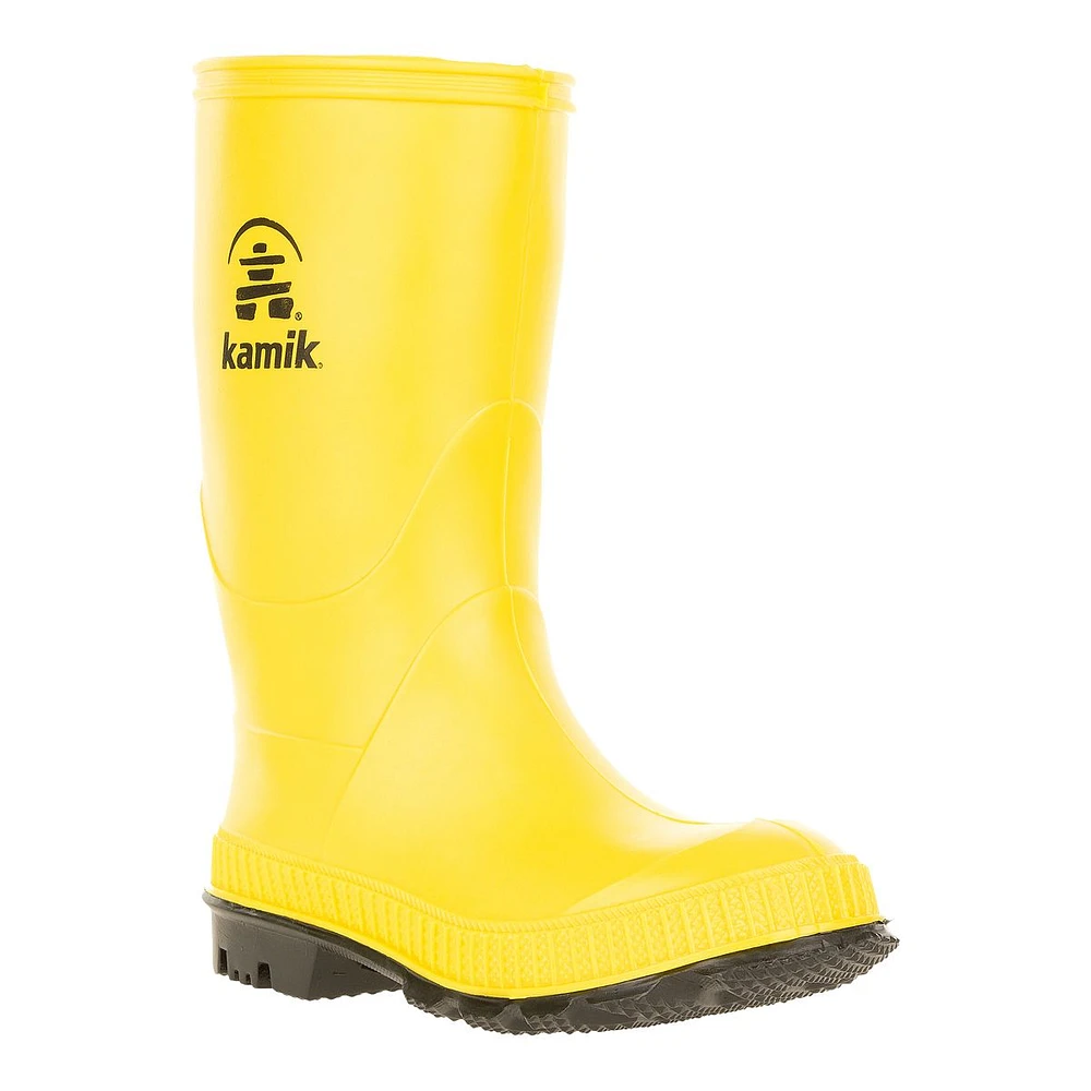 Kamik Kids' Pre-School/Grade School Stomp Rubber Rain Boots, Girls', Waterproof, Tall