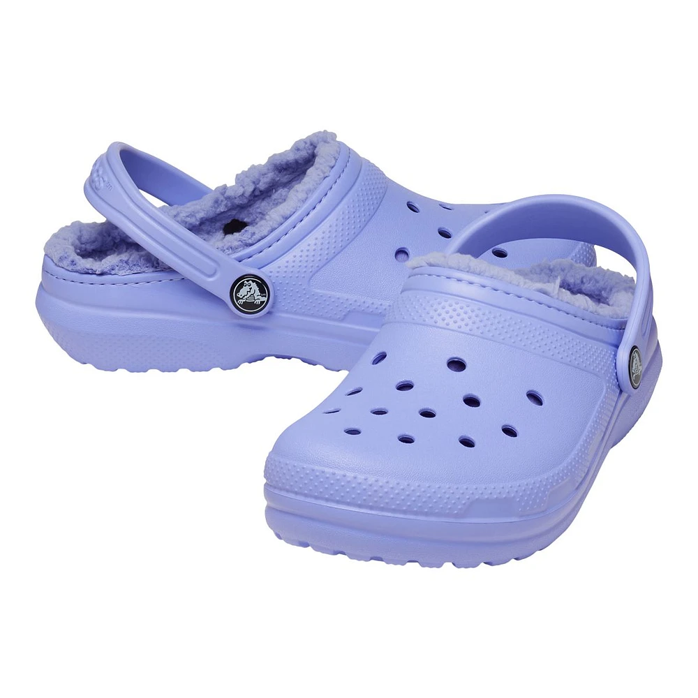 Crocs Kids' Pre-School/Grade School Classic Lined Clog Slide Sandals, Girls', Water, Beach