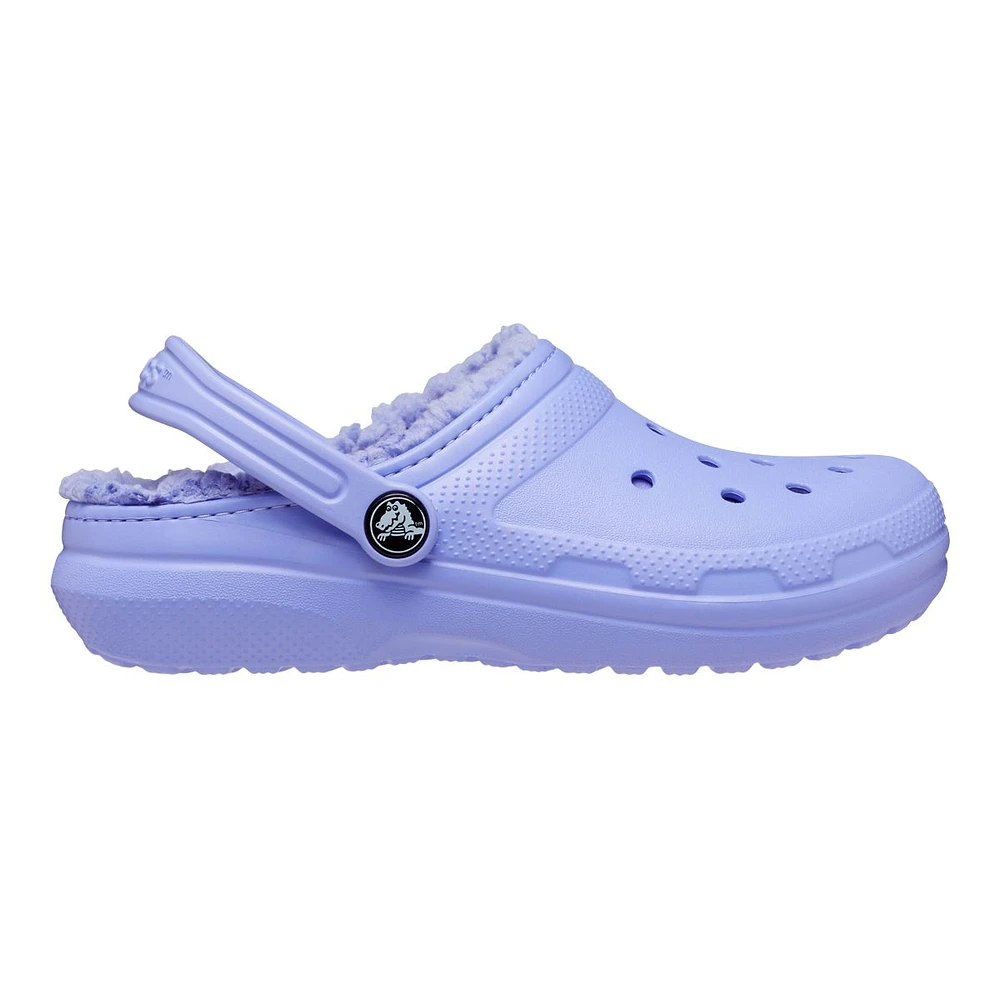 Crocs Kids' Pre-School/Grade School Classic Lined Clog Slide Sandals, Girls', Water, Beach