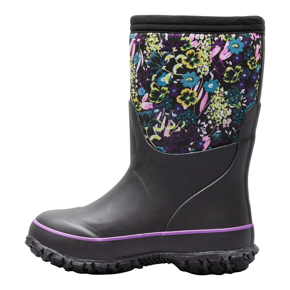 Bogs Girls' Grade/Pre-School Stomper Night Garden Winter Boots