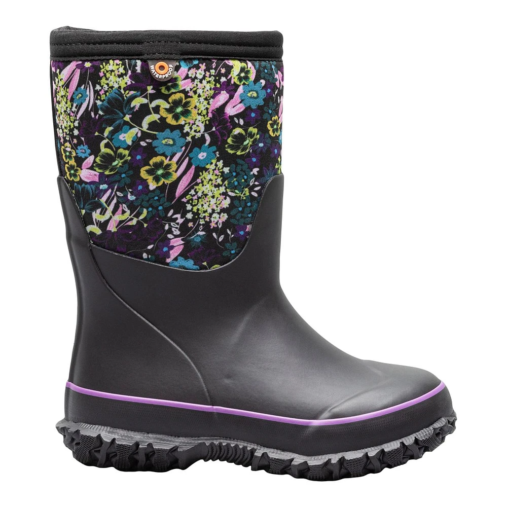 Bogs Girls' Grade/Pre-School Stomper Night Garden Winter Boots