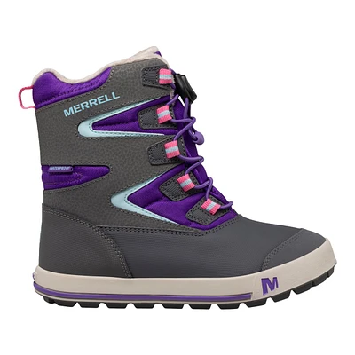 Merrell Girls' Snow Bank 3.0 Waterproof Insulated Non-Slip Winter Boots