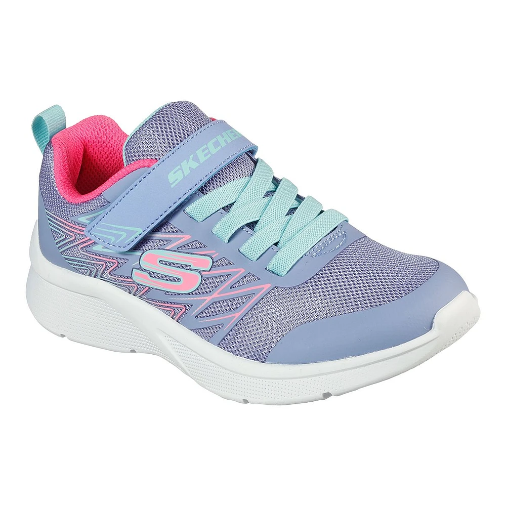 Skechers Girls' Pre-School Microspec Bold Delgiht Running Shoes