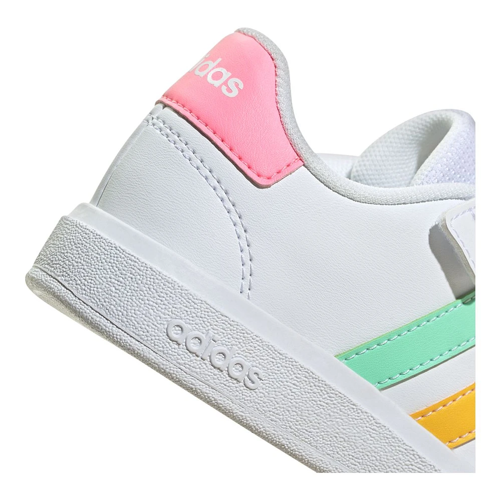 adidas Girls' Pre-School Grand Court 2.0 Elastic K Shoes