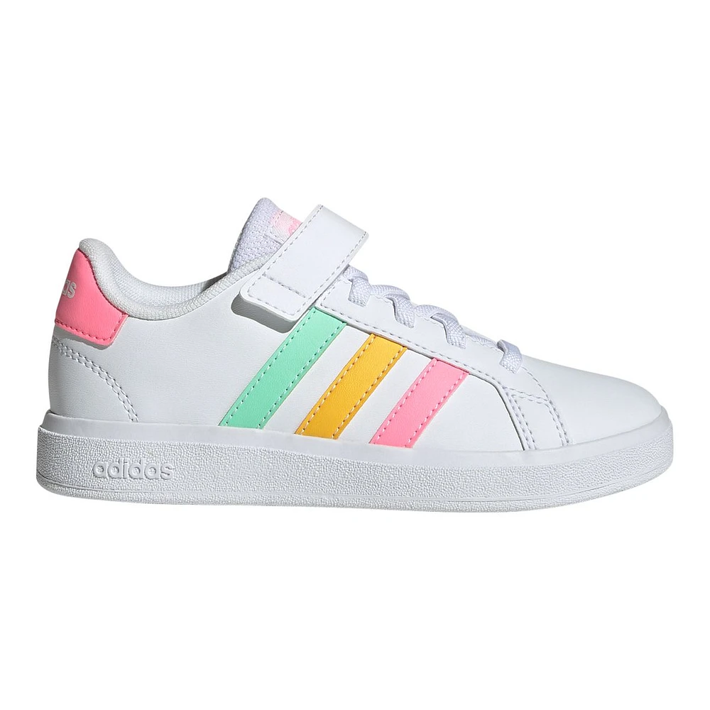 adidas Girls' Pre-School Grand Court 2.0 Elastic K Shoes