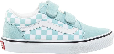 Vans Girls' Pre-School Old Skool V Color Theory Checker Skate Shoes