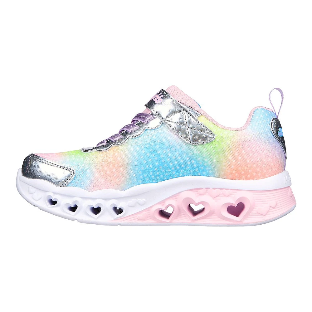 Skechers Girls' Pre-School Flutter Heart Lights Simply Love Shoes