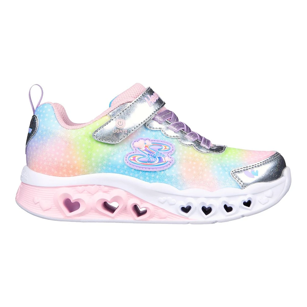 Skechers Girls' Pre-School Flutter Heart Lights Simply Love Shoes