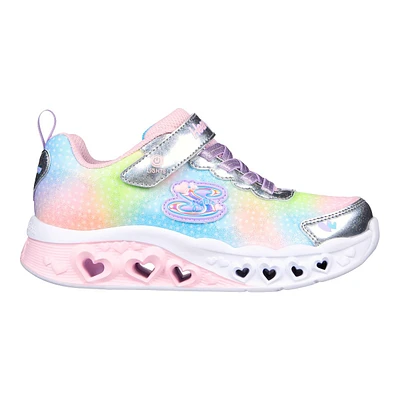 Skechers Girls' Pre-School Flutter Heart Lights Simply Love Shoes