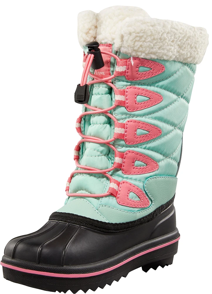 Ripzone Girls' Grade/Pre-School Icelynn Grayed Insulated Fleece-Lined Winter Boots