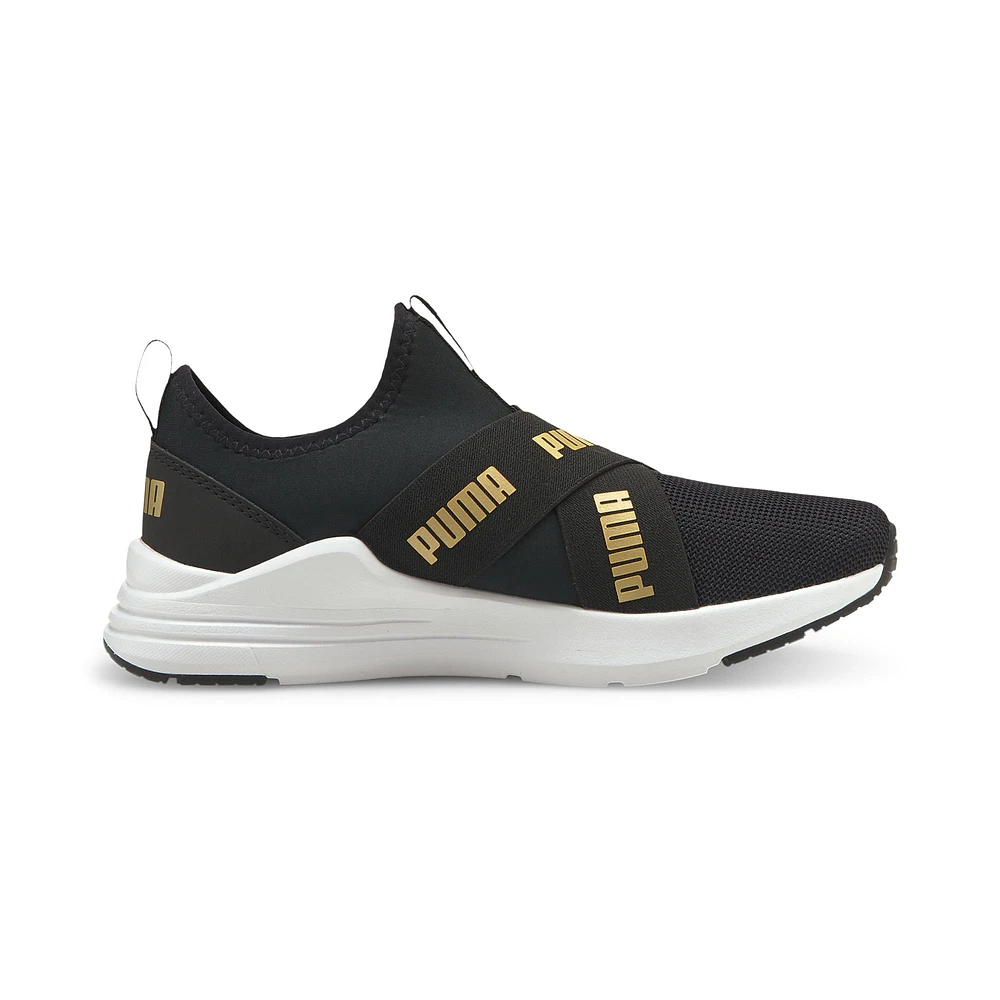 PUMA Girls' Wired Run Slip On Flash Shoes