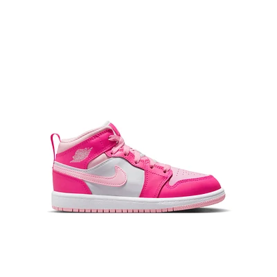 Nike Kids Pre-School Air Jordan 1 Mid Shoes, Sneakers