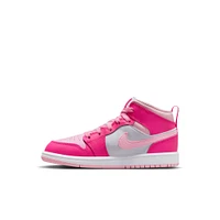 Nike Kids Pre-School Air Jordan 1 Mid Shoes, Sneakers