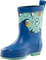 Ripzone Kids' Toddler Bo Rain Boots, High Top, Slip On, Rubber, Waterproof, Pull Handles