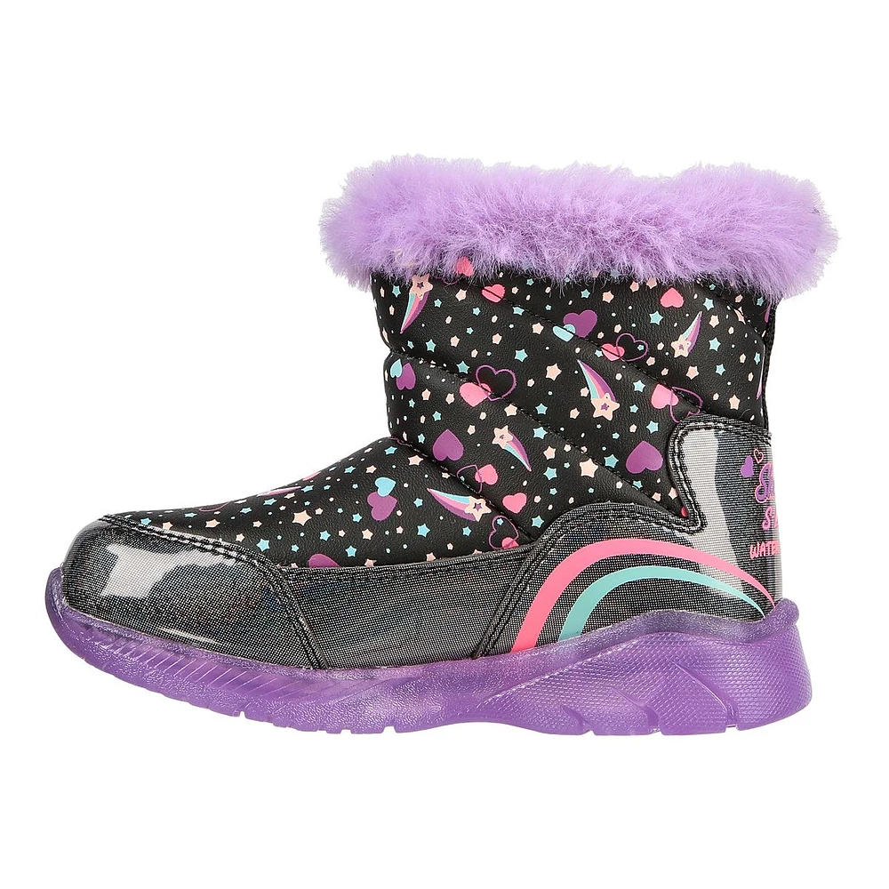 Skechers Kids' Toddler Illumi-Brights Trend Boots, High Top, Slip On, Winter, Light Up