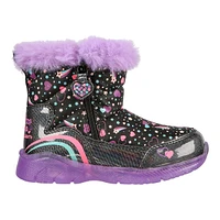 Skechers Kids' Toddler Illumi-Brights Trend Boots, High Top, Slip On, Winter, Light Up