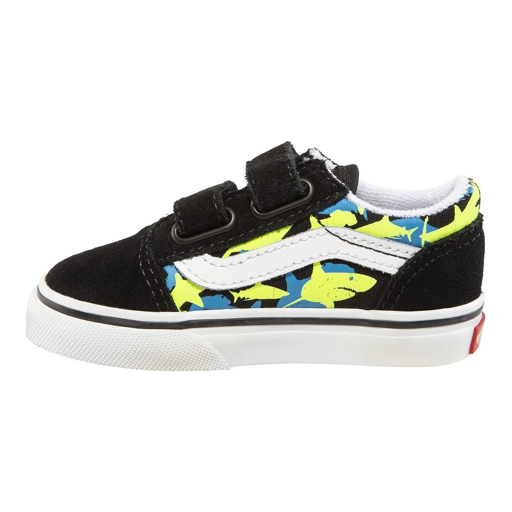 Vans Kids' Toddler Old Skool V Skate Shoes, Sneakers, Boys', Velcro