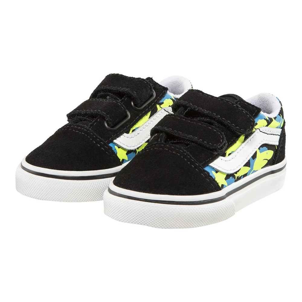 Vans Kids' Toddler Old Skool V Skate Shoes, Sneakers, Boys', Velcro