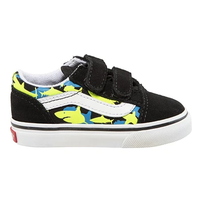 Vans Kids' Toddler Old Skool V Skate Shoes, Sneakers, Boys', Velcro