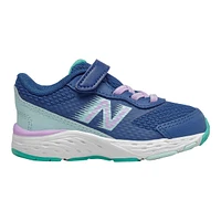 New Balance Kids' Toddler 680v6 Shoes, Running, Velcro, Mesh, Durable, Non-Slip