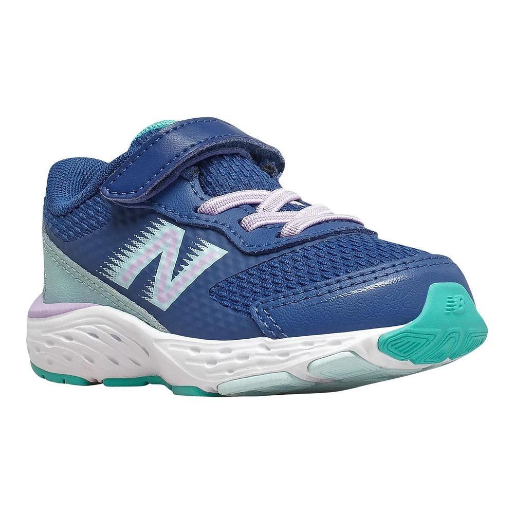 New Balance Kids' Toddler 680v6 Shoes, Running, Velcro, Mesh, Durable, Non-Slip