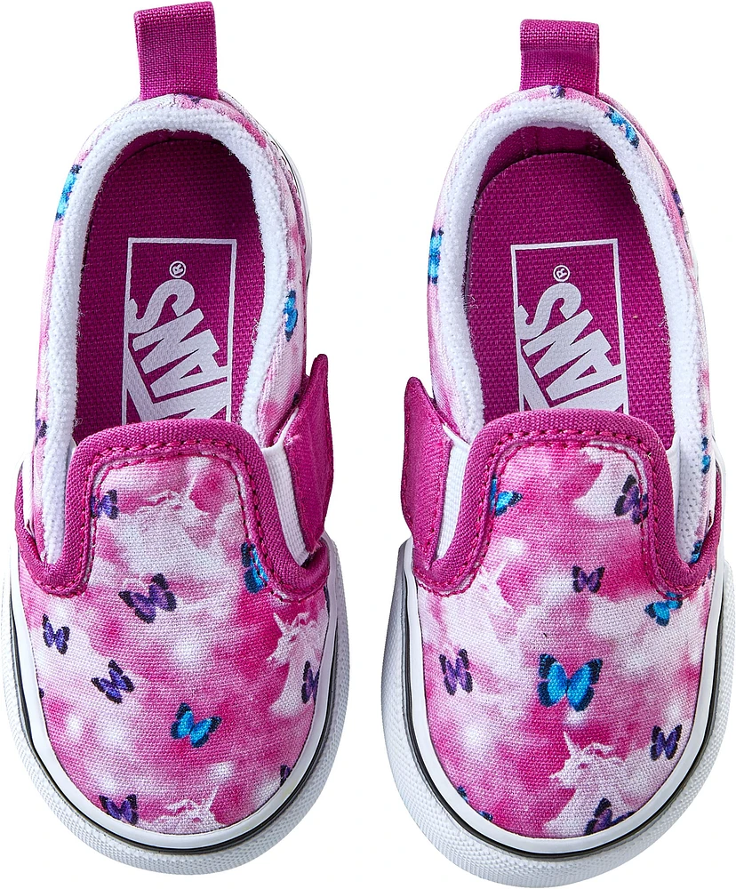 Vans Kids' Toddler V Skate Shoes, Sneakers, Girls', Slip On, Velcro