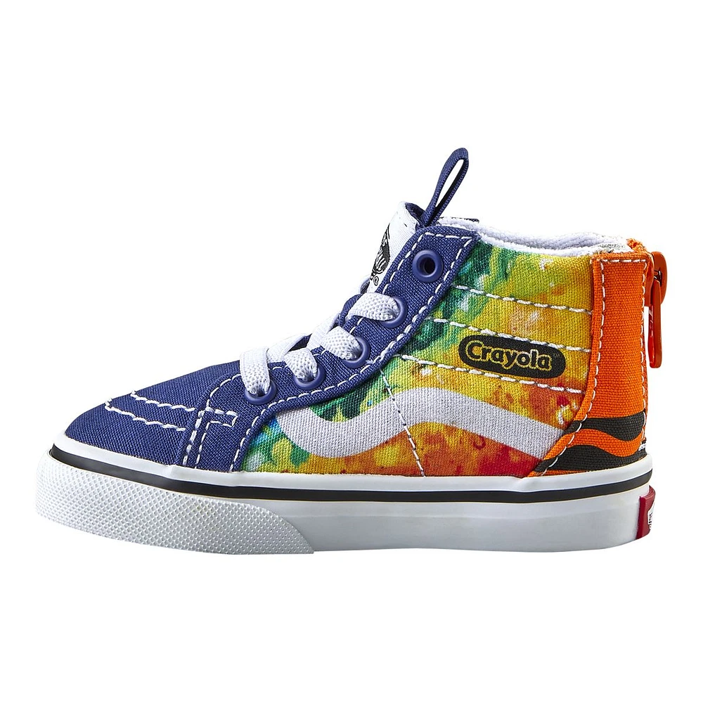 Vans x Crayola Kids' Toddler SK8-Hi Skate Shoes, Sneakers, Boys', High Top