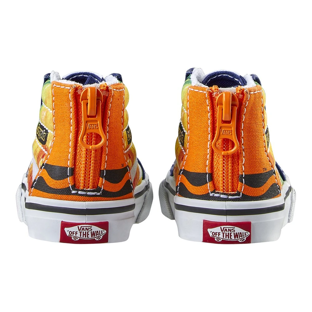 Vans x Crayola Kids' Toddler SK8-Hi Skate Shoes, Sneakers, Boys', High Top